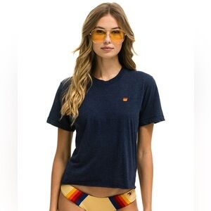 NWT Aviator Nation Basic Boyfriend Tee Medium
